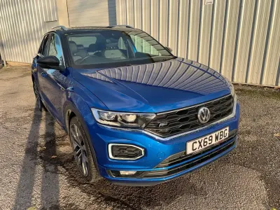 Usado VW T-Roc R-line 150 HP (110 kW) 2019 Azul SUV