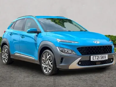 Used Hyundai Kona Premium 141 HP (103 kW) 2021 Blue SUV