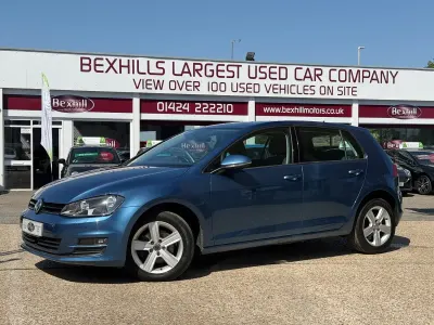 Used VW Golf VII Edition 110 HP (80 kW) 2016 Blue Hatchback