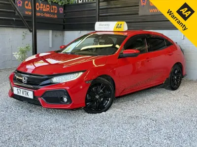 Używany Honda Civic Sport 182 KM (133 kW) 2018 Czerwony Hatchback