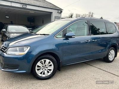 Used VW Sharan SE 150 HP (110 kW) 2016 Blue MPV