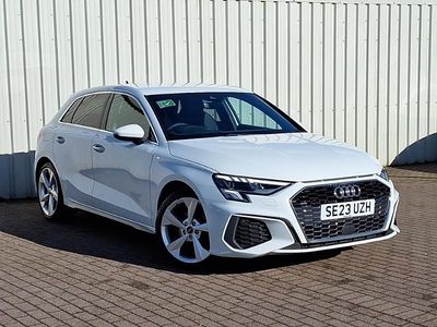 Used Audi A3 S-Line 150 HP (110 kW) 2023 White Sedan