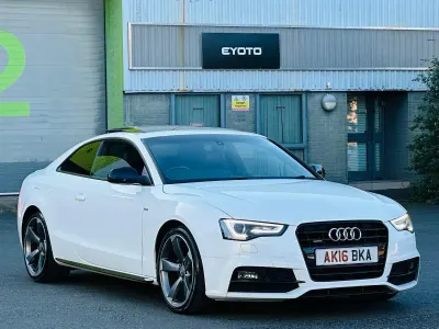Used Audi A5 Black Edition 190 HP (139 kW) 2016 White Coupe