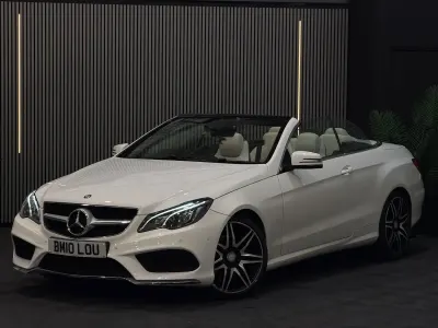 Used Mercedes E220 AMG line 2015 White Cabriolet
