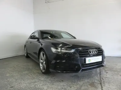 Used Audi A6 Black Edition 190 HP (139 kW) 2015 Blue Sedan