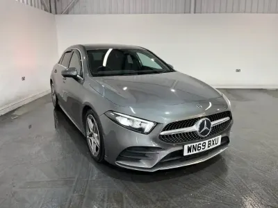Begagnad Mercedes A150 AMG line 150 HK (110 kW) 2019 Grå Halvkombi