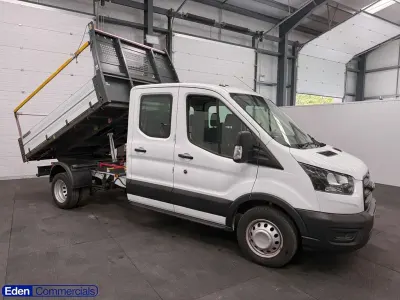 Used Ford Transit S 130 HP (95 kW) 2023 White Cabriolet