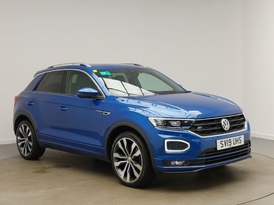 Used VW T-Roc R-line 150 HP (110 kW) 2019 Blue SUV