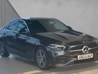 Used Mercedes C200 AMG line 204 HP (150 kW) 2025 Graphite grey metallic