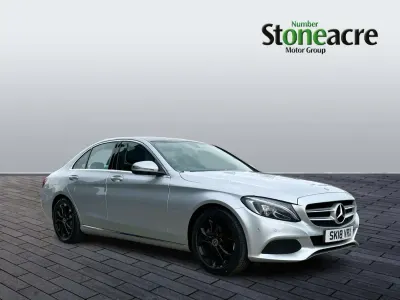 Used Mercedes C220 Premium 2018 Silver Sedan