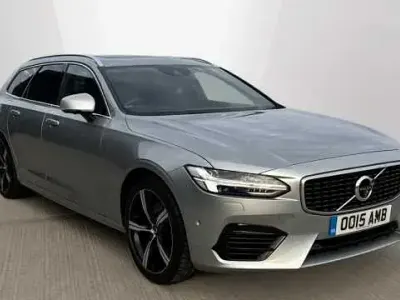 Used Volvo V90 R-Design Pro 390 HP (286 kW) 2019 Premium metallic  electric silver Estate