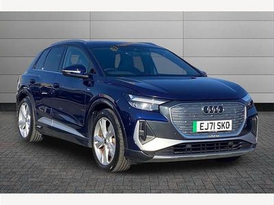 Used Audi Q4 e-tron S-Line 150 kW (204 HP) 2022 Blue SUV