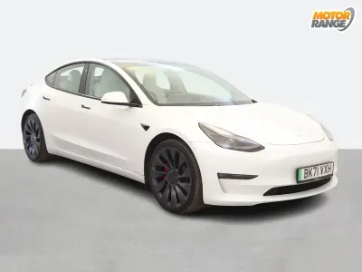 Used Tesla Model 3 Performance 461 kW (627 HP) 2021 White Sedan