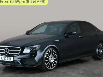 Used Mercedes E220 AMG line 194 HP (142 kW) 2020 Black Sedan