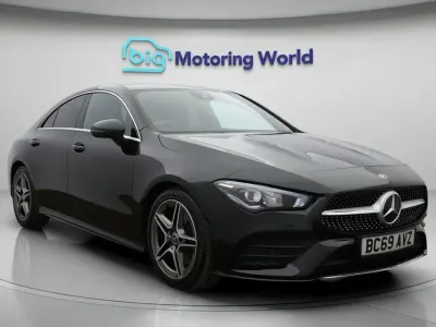 Begagnad Mercedes CLA200 AMG line 2020 Svart Sportkupé