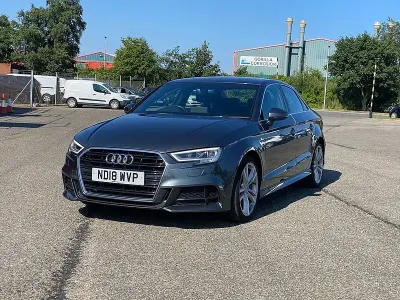 Used Audi A3 S-Line 150 HP (110 kW) 2018 Grey Sedan