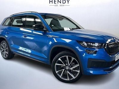 Race blue metallic Used 2024 Skoda Kodiaq SportLine SUV | £30,499 (Fair price)