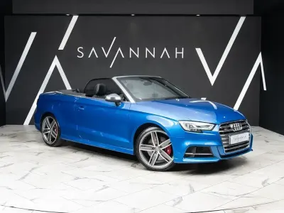 Used Audi S3 Cabriolet Performance 300 HP (220 kW) 2018 Blue Cabriolet