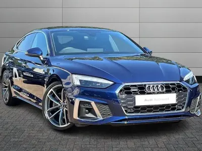 Used Audi A5 Sportback S-Line 261 HP (191 kW) 2022 Blue Hatchback