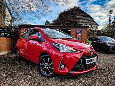 Red Used 2018 Toyota Yaris Hatchback | £11,850 (Fair price)