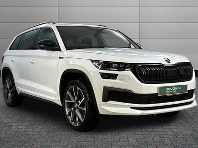 Used Skoda Kodiaq SportLine 147 HP (108 kW) 2022 Moon white metallic SUV