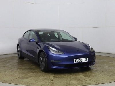 Used Tesla Model 3 Long Range AWD 366 kW (498 HP) 2020 Blue Sedan