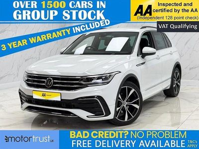 White Used 2021 VW Tiguan R-line SUV | £23,895 (Fair price)