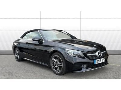Black Used 2019 Mercedes C300 AMG Line Premium Cabriolet | £18,155 (Fair price)