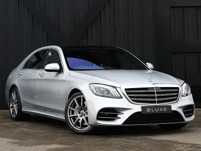 Used Mercedes S500L AMG Line Premium Plus 435 HP (319 kW) 2019 Silver Sedan