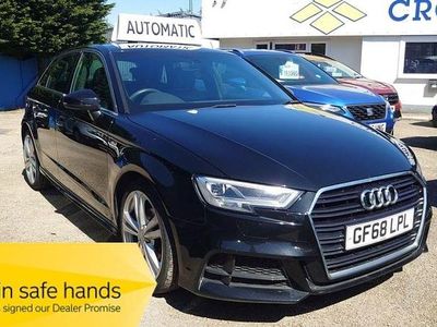 Usado Audi A3 S-Line 116 HP (85 kW) 2018 Preto Sedan