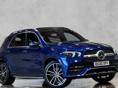 Used Mercedes GLE400 AMG line 330 HP (242 kW) 2020 Blue SUV