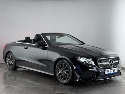 Black Used 2018 Mercedes E220 AMG line Cabriolet | £16,300 (Good price)