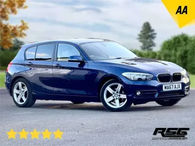 Używany BMW 118 Sport Line 136 KM (100 kW) 2017 Niebieski Hatchback