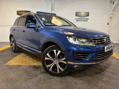 Used VW Touareg R-line 262 HP (192 kW) 2016 Blue SUV