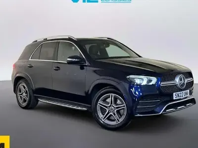 Used Mercedes GLE350 AMG line 320 HP (235 kW) 2022 Blue SUV