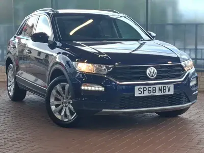 Used VW T-Roc SE 150 HP (110 kW) 2018 Blue SUV