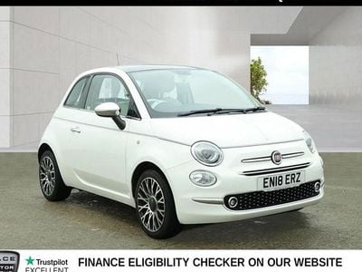 Used Fiat 500 Collezione 69 HP (50 kW) 2018 White Hatchback