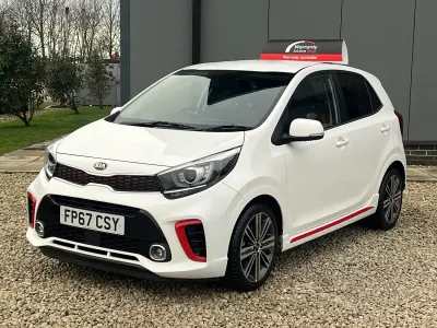 Begagnad Kia Picanto GT-Line 66 HK (48 kW) 2017 Vit Halvkombi