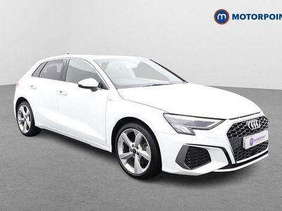 Used Audi A3 e-tron S-Line 2023 White Hatchback