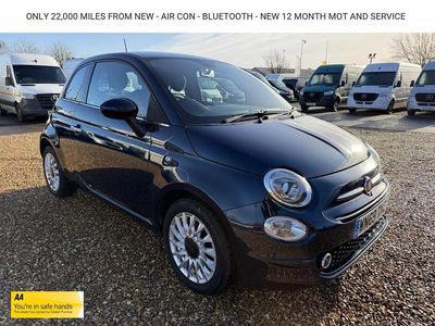 Blue Used 2019 Fiat 500 Lounge Hatchback | £7,995 (Fair price)