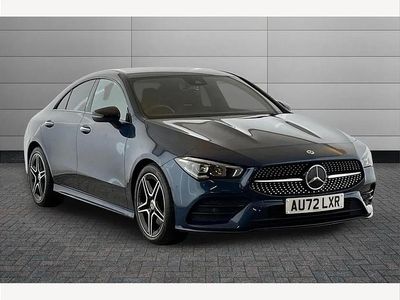 Used Mercedes CLA200 AMG Line Premium 161 HP (118 kW) 2022 Blue Coupe