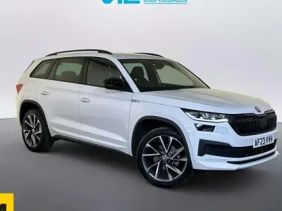 Used Skoda Kodiaq SportLine 150 HP (110 kW) 2023 White SUV
