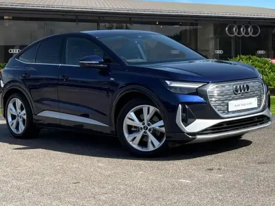 Used Audi Q4 e-tron S-Line 125 kW (170 HP) 2023 Blue SUV