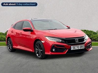Red Used 2020 Honda Civic EX Hatchback | £14,460 (Fair price)