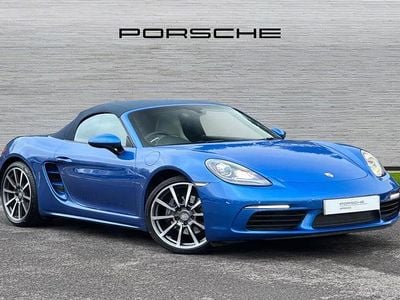 Sapphire blue Used 2018 Porsche Boxster Cabriolet | £40,990 (Fair price)