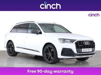 White Used 2020 Audi Q7 Black Edition SUV | £37,659 (Fair price)