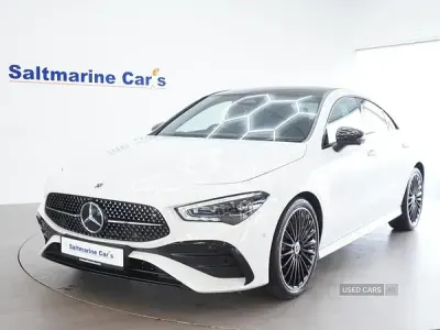 Used Mercedes CLA200 AMG Line Premium Plus 163 HP (119 kW) 2024 White Coupe