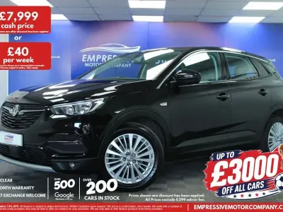 Used Vauxhall Grandland X Sport 130 HP (95 kW) 2019 Black SUV
