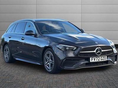 Graphite grey Used 2023 Mercedes C300e AMG Line Premium Plus Estate | £26,995 (Good price)