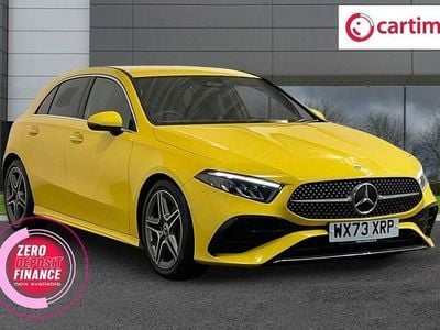 Used Mercedes A200 AMG line 2023 Yellow Hatchback
